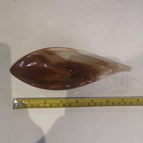 3 for$15 Vintage / MCM Marbled Swirl Pattern Brown And Ivory Ceramic Ashtray - Picture 7 of 8